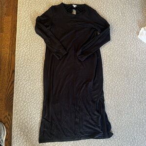 Cuyana knit black mini dress with small keyhole on back